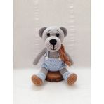 Tulumlu Ayıcık Amigurumi Organik Oyuncak