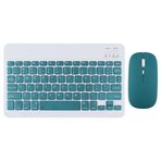 Tüm Cihazlara Uyumlu Kablosuz Bluetooth Klavye ve Mause Seti Tablet Telefon iPad Samsung Galaxy Honor Redmi Lenovo Koyu Yeşil