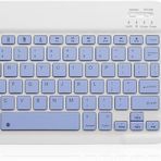 Tüm Cihazlara Uyumlu Kablosuz Bluetooth Klavye ve Mause Seti Tablet Telefon iPad Samsung Galaxy Honor Redmi Lenovo Lila