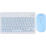 Tüm Cihazlara Uyumlu Kablosuz Bluetooth Klavye ve Mause Seti Tablet Telefon iPad Samsung Galaxy Honor Redmi Lenovo - Mavi