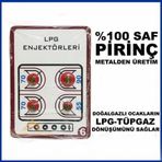 Tüm Doğalgazlı Ocakları Lpg Tüpgazlı Ocağa Dönüştüren 4lü Set Meme Enjektörleri