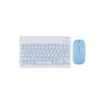 Tüm Huawei Tablet Modelleri İle Uyumlu Bluetooth Özellikli Klavye Mouse Set Açık Mavi