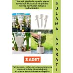 Tüm Pet Şişelerle Uyumlu Bahçe Balkon Sera Ayarlanabilir Akışlı Otomatik Bitki Sulama Aparatı 3 Adet