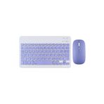 Tüm Samsung Tablet Modelleri İle Uyumlu Bluetooth Özellikli Klavye Mouse Set Lavanta