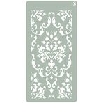 Tüm Stencil Deco Scrapbooking 086Â damask, önlemler: şablon 10Â x 20Â cmÂ Â € Â Tasarım 8Â x 17Â cm