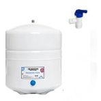 Tüm Su Arıtma Cihazları İçin 12 Litre (3,2G) Metal Tank (Beyaz-Gri)