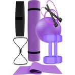 Tüm Vücut Fitnessı İçin İdeal Pilates Seti - Mindere, Dambıla ve Daha Fazlasına Sahip!