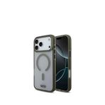 Tumi Iphone 17 Pro Max Buzlu Transparan Haki Magsafe Uyumlu Telefon Kılıfı - Yeşil