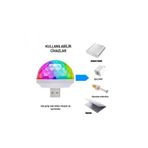 TUMKE Sese Duyarlı Araç içi Disko topu Rgb parti lambası USB lamba Araba Aydınlatması