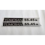 Tümosan Klasik 55.45 Yan yazı Tanıtım Etiketi (2010-2017 Model) Sağ-Sol takım