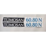 Tümosan Klasik 60.80 N Yan Yazı Tanıtım Etiketi (2001-2009 Model) Sağ-Sol Takım