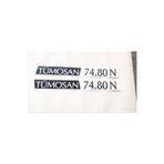 Tümosan Klasik 74.80 N Yan yazı Tanıtım Etiketi (1996-2000 Model) Sağ-Sol takım