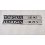 Tümosan Klasik 8095 Yan Yazı Tanıtım Etiketi (2017 ve Üstü) Sağ-Sol Takım