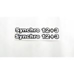 Tümosan Klasik Synchro 12+3 Siyah Renk Yan Yazı Tanıtım Etiketi Sağ-Sol Takım