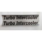 Tümosan Klasik Turbo Intercooler Yan Yazı Tanıtım Etiket Büyük Sağ-Sol Takım