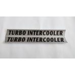 Tümosan Klasik Turbo Intercooler Yan Yazı Tanıtım Etiket Küçük Sağ-Sol Takım
