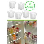 TUMU LIFE 6 Adet Buzdolabı Kapak Içi Düzenleyici Organizer 6'lı Buzdolabı Içi Düzenleyici Ve Banyo Organizeri