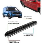 Tuna Oto Ford Courier Uyumlu 2023 2024 2025 2026 2027 Araca Özel Yan Basamak - (ClearEyelets)Black-RadiantOrchid