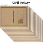 Tunakart 4 Yapraklı 50'li Paket Metal Askılı Personel Özlük Dosyası