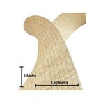 tunalar 1 Metre x 2,50 Metre Bambu Kamış Hasır Çit Gölgelik