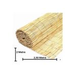 tunalar 2 Metre x 2,50 Metre Bambu Kamış Hasır Çit Gölgelik