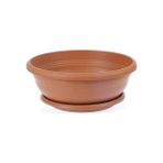 Tunç Botanik Bonsai Saksısı 3 Adet (Tabaklı 3.8 Lt)