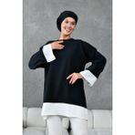 Tuncay Tunik - Siyah-Ekru - Standart