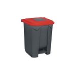 Tuncel Teknik Planet Pedallı Çöp Kovası 50 Lt Konteyner - Kırmızı