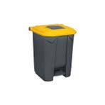 Tuncel Teknik Planet Pedallı Çöp Kovası 50 Lt Konteyner - Sarı