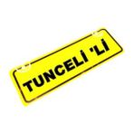 TUNCELİ 'Lİ Yazılı Sarı Dekor Plaka Sök Tak Pratik yeni nesil