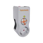 Tunçmatik Powersurge 1'li Beyaz Akım Korumalı Priz - Enerji Koruma Anahtarlı