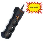Tunçmatik Üçlü Akım Korumalı Priz Anahtarlı, 1.5 Metre Kablolu 1050 Joule TSK19009, TSK19010 Siyah