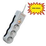 Tunçmatik Üçlü Akım Korumalı Priz Anahtarlı, 1.5 Metre Kablolu 1050 Joule TSK19009, TSK19010