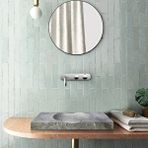 Tundra Grey Mermer Honlu Dikdörtgen Lavabo Ntrstc42 Gri