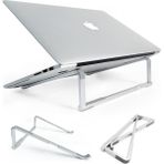 Tuneex Verimly Ultra Hafif Katlanır Tüm Modellerle Uyumlu Laptop Standı Macbook Notebook Bilgisayar Standı - Siyah - 1x1