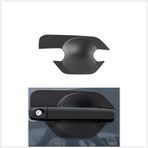 TUNEZ® Kapı Kolu Kap Koruyucu Kapak Süsleri Mat Siyah Navara D40 Yıl 2005-2015 ile Uyumlu (Kapı Kolu Bardak Koruması)
