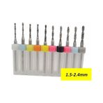 Tungsten Karbür Mini Cnc Matkap Uç Pcb Baskı Devre 10 Lu Set 1.5-2.4mm