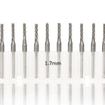 Tungsten Karbür PCB Kesme CNC Freze Ahşap İşleme 1.7mm 10 Adet