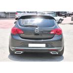 Tuning Vadisi Astra J Hb Sport Arka Difüzör Boyasız Egzoz Uçlu Parlak Siyah 2012 2015 Arası