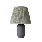 Tunita Handmade Seramik Abajur – Antrasit Gri & Yeşil Tasarım, 31–45 cm Yükseklik, E27 Uyumlu Tek Başlıklı Masa Lambası, Modern Dekoratif Aydınlatma, Dayanıklı Seramik Gövde, CE Sertifikalı Yerli Üret