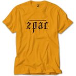 Tupac Shakur Logo 2 Sarı Tişört Liyada - XL