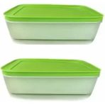 Tupperware 2x1 lt Freezermate Yeşil Saklama Kabı
