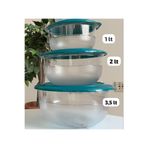 Tupperware 3.5 Lt, 2 Lt Ve 1 Lt Kristal.