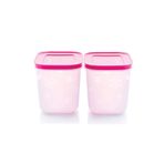 Tupperware Alaska 2x1.1 lt Pembe Saklama Kabı Seti