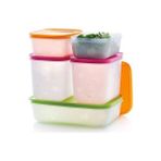 Tupperware Alaska 5'li Saklama Kabı Seti Renkli Kapaklı Derin Dondurucu İçin Dayanıklı Materyal