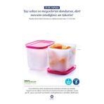 Tupperware Alaska Serisi Derin Dondurucu Saklama Kabı Pembe