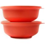 Tupperware Aloha 1L somon (2) kase servis kasesi salata kasesi 37754