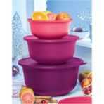 Tupperware Aloha 3'lü Saklama Servis Hazırlık Kabı