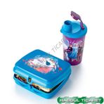 Tupperware BESLENME SETİ TAŞINABİLİR SANDVİÇ KABI ANNA&ELSA-OLAF MAVİ HSGL