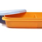 Tupperware Clevere Pause Yemek Kutusu 590 ml Turuncu Açık Mavi Ekmek Bento Kutusu 38593